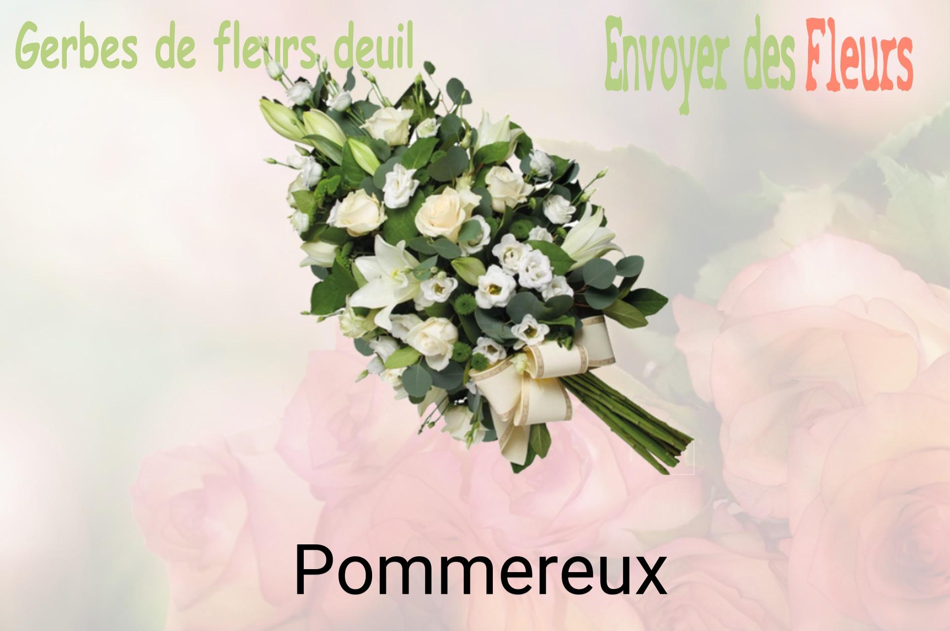 Gerbe de fleurs de deuil livrée à Pommereux